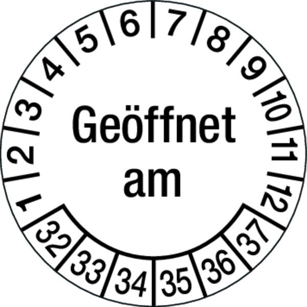 Prüfplakette, Geöffnet am, Ø 30 mm, Dokumentenfolie - Bogen = 10 Stück 120232_ef.jpg