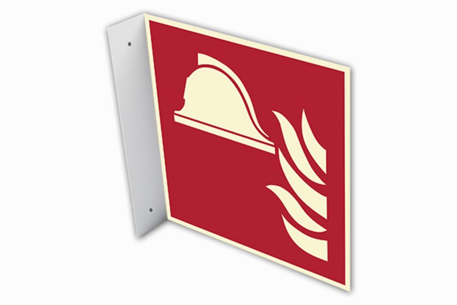 Brandschutzzeichen, Mittel und Geräte zur Brandbekämpfung Fahnenschild - ASR A1.3 (DIN EN ISO 7010) Brandschutzzeichen, Mittel und Geräte zur Brandbekämpfung Fahnenschild - ASR A1.3 (DIN EN ISO 7010)
