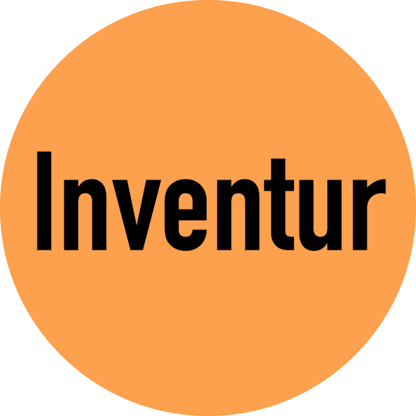 Klebepunkte aus Papier, "Inventur" - farbig - Rolle à 500 Stück