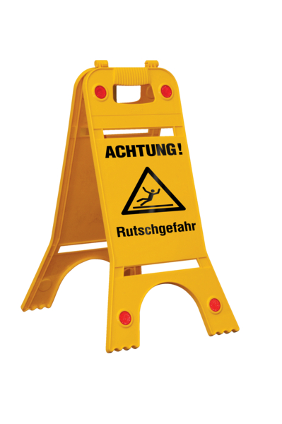 Warnaufsteller, Achtung Rutschgefahr, 620 x 245 mm