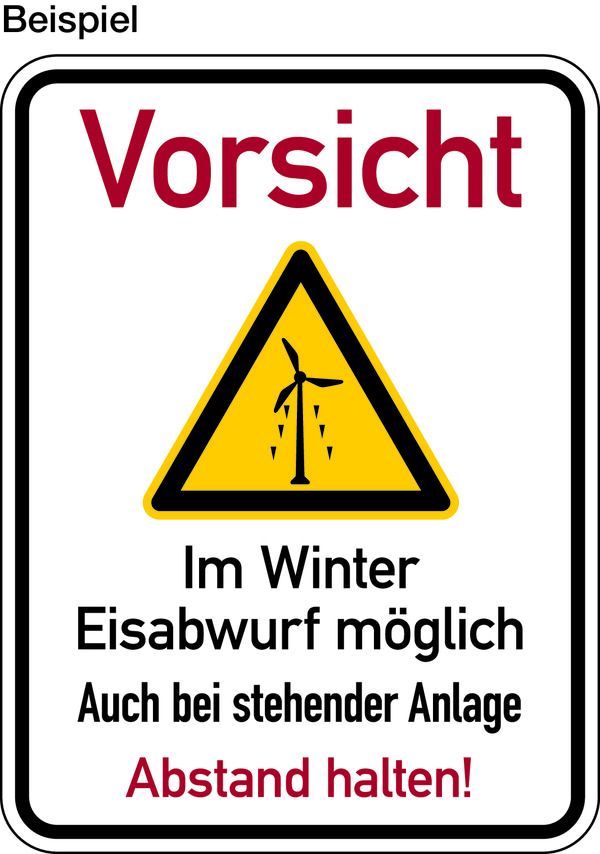 Hinweisschild, Aluminium: Rand geprägt - Farben, Text und Symbol nach Wunsch - Hochformat