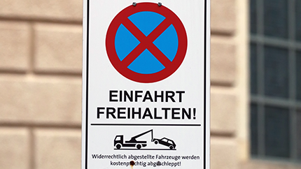 Grundstücksbeschilderung