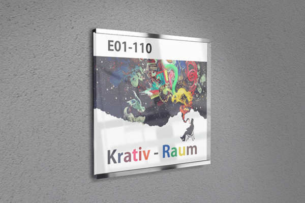 Türschild, SlideFix, 150 x 150 mm