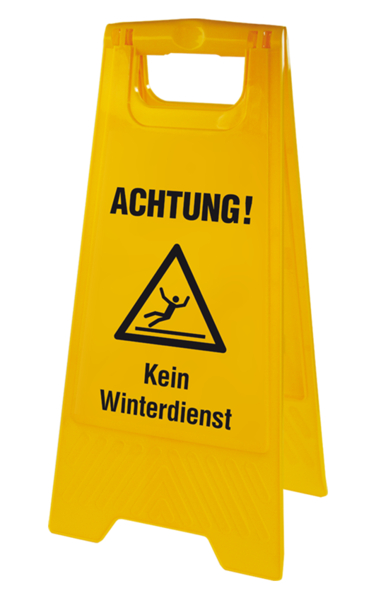 Warnaufsteller, Kein Winterdienst, 610 x 300 mm