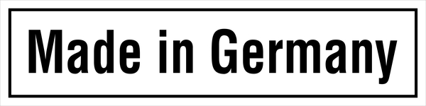 Maschinenkennzeichnung, Made in Germany, weiß - Bund = 100 Stk.