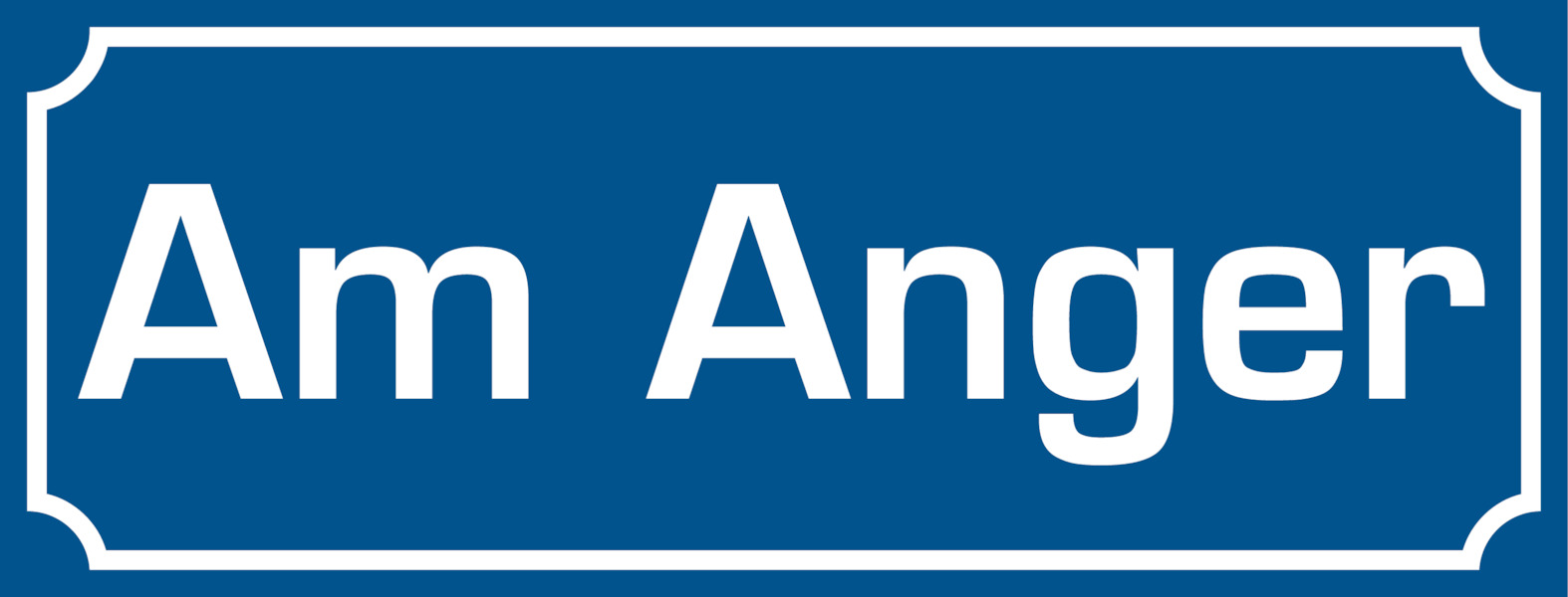 Straßenschild, Aluminium
