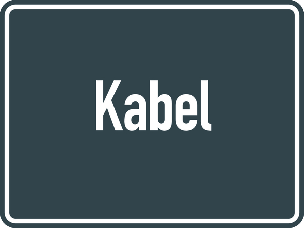 Abfallkennzeichen, Kabel, 150 x 200 mm