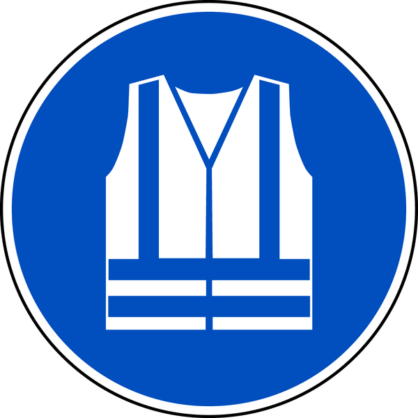 Gebotsschild, Warnweste benutzen M015 - ASR A1.3 (DIN EN ISO 7010)