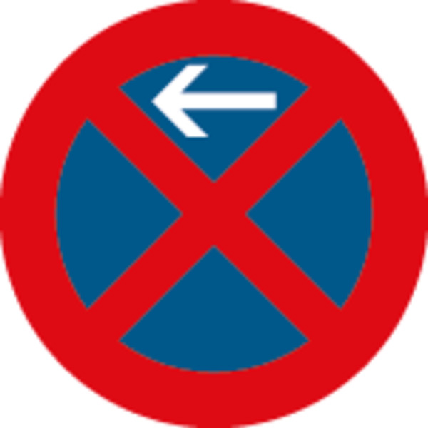 Verkehrszeichen - Absolutes Haltverbot Anfang, Zeichen 283-10 Verkehrszeichen - Absolutes Haltverbot Anfang, Zeichen 283-10
