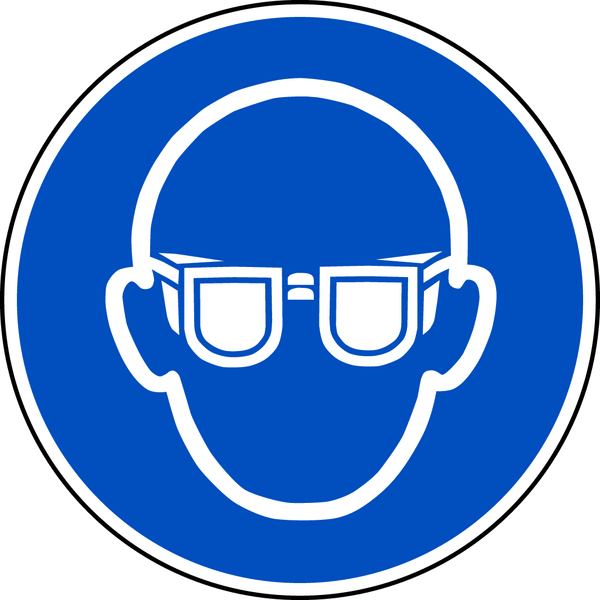 Gebotsschild, Augenschutz benutzen M004 - ASR A1.3 (DIN EN ISO 7010)