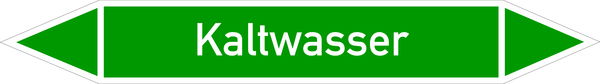 Rohrleitungsetikett, Kaltwasser
