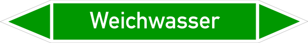 Rohrleitungsetikett, Weichwasser