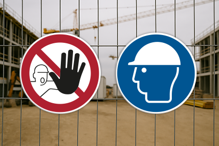 Sicherheitskennzeichen Baustelle