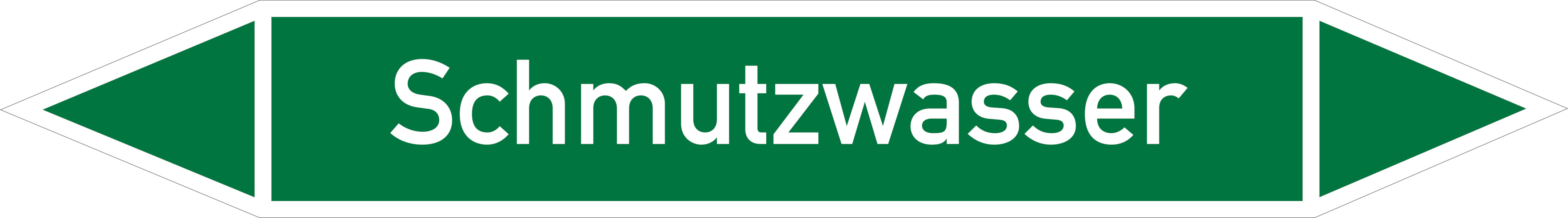 Rohrleitungsetikett, Schmutzwasser