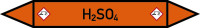 Rohrleitungskennzeichen H2SO4