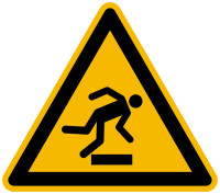 Warnschild, Warnung vor Hindernissen am Boden W007 - ASR A1.3 (DIN EN ISO 7010)