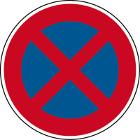 Verkehrszeichen - Absolutes Haltverbot, Zeichen 283