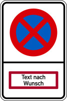 Parkplatzschild - IHR WUNSCHTEXT bis zu 3 Zeilen! - Alu-Dibond