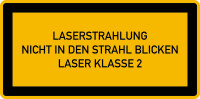 Hinweisschild, Laser Klasse 2