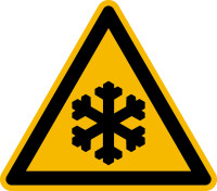 Warnzeichen, Warnung vor Kälte D-W017 - DIN 4844/BGV A8