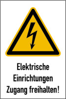 Kombi-Warnschild, Elektrische Einrichtungen, W012