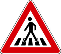 Verkehrszeichen - Fußgängerüberweg, Zeichen 145-12