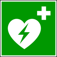 Rettungszeichen, Automatisierter Externer Defibrillator E010 - ASR A1.3 (DIN EN ISO 7010)
