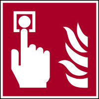 Brandschutzzeichen, Brandmelder F005 - ASR A1.3 (DIN EN ISO 7010)