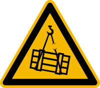 Warnzeichen, Warnung vor schwebender Last D-W006 - DIN4844/BGV A8