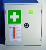 Sicherheitszeichen Rettungszeichen Erste Hilfe ISO 7010 Folie Schild 10x10cm 