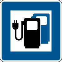 Verkehrszeichen - Ladestation für Elektrofahrzeuge, Zeichen 365-65