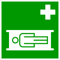 Rettungszeichen, Krankentrage E004 - DIN 4844