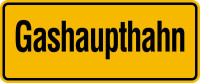 Hinweisschild, Gashaupthahn, 100x240mm, Folie/Aluminium