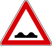 Verkehrszeichen - Unebene Fahrbahn, Zeichen 112