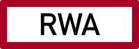 Feuerwehrschild, RWA (Rauch- und Wärmeabzug) - DIN 4066