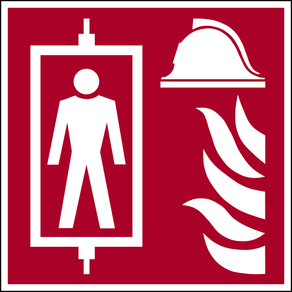 Brandschutzschild - langnachleuchtend Feuerlöscher direkt beim