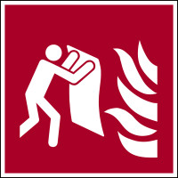 Brandschutzzeichen, Feuerlöschdecke F016 - ASR A1.3 (DIN EN ISO 7010)