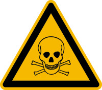 Warnzeichen, Warnung vor giftigen Stoffen D-W003 - DIN 4844/BGV A8
