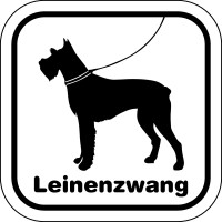Hinweisschild, Leinenzwang, 200 x 200 mm