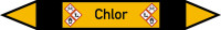 Rohrleitungskennzeichen Chlor