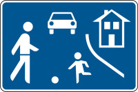 Verkehrszeichen - Beginn eines verkehrsberuhigten Bereichs, Zeichen 325.1