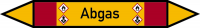 Rohrleitungskennzeichnung: brennbare Gase