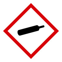 GHS Gefahrensymbol 04: Gasflasche - Rolle à 500 Stück