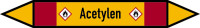 Rohrleitungskennzeichen Acetylen