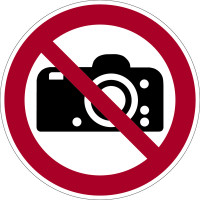 Verbotsschild, Fotografieren verboten P029 - ASR A1.3 (DIN EN ISO 7010)