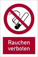 Schild Alu Rauchen 250x350mm offenes Licht und Feuer verboten 