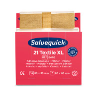 XL Textilpflaster, Salvequick - Karton = 6 Packungen à 21 Pflaster