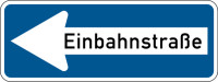 Verkehrszeichen - Einbahnstraße linksweisend, Zeichen 220