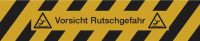 Antirutschbelag, Vorsicht Rutschgefahr, schwarz/gelb, 130 x 650 mm, R11
