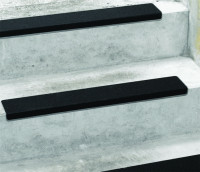 Antirutsch Treppenkantenprofil, Safety-Stair, schwarz, Edelstahl, R13